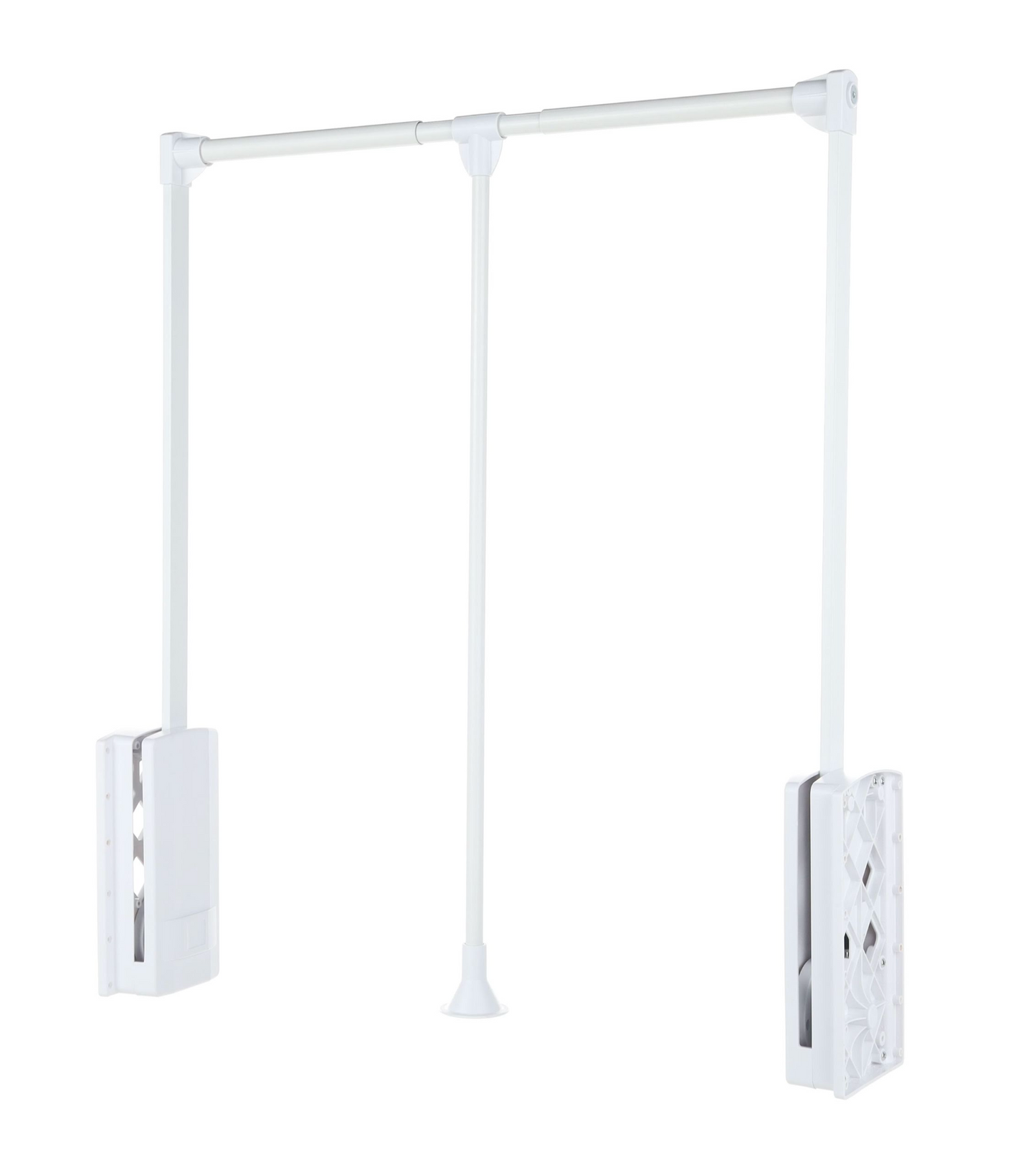 Medium Duty Pull Down Wardrobe Rail Lift White