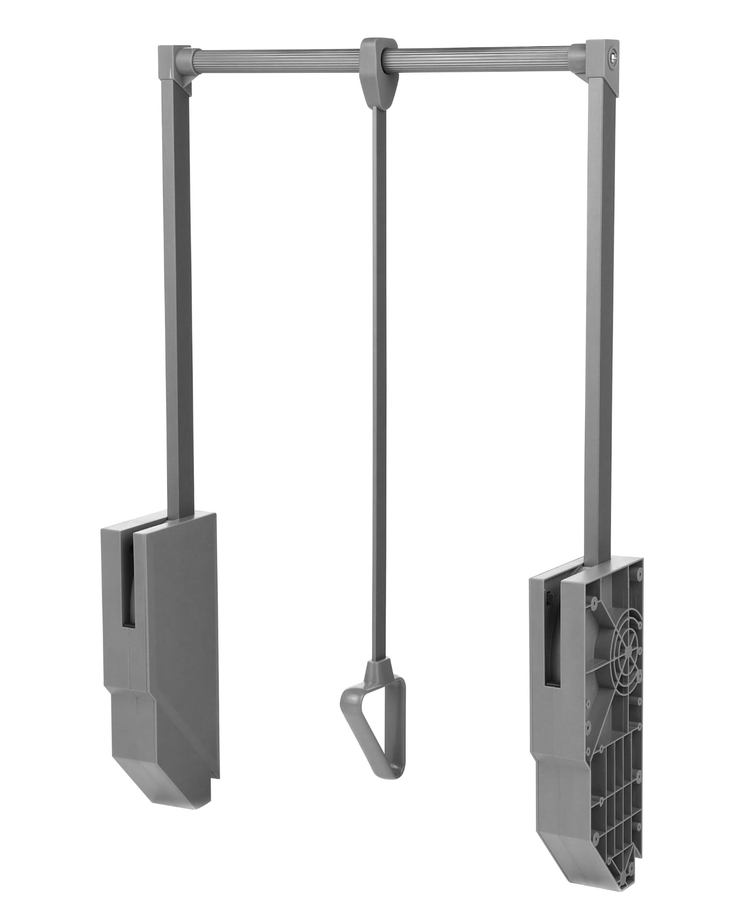 Heavy Duty Pull Down Wardrobe Rail Lift Dark Grey