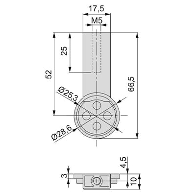 Moka-Top-Mounted-Round-Rail-Supports-pair