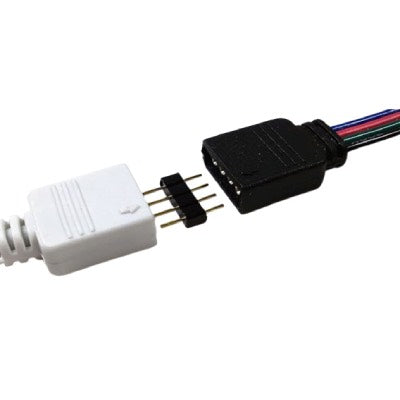 RGB LED Strip Tape 4-Pin Male-Male Connector