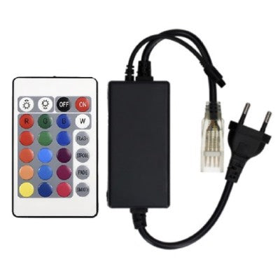 RGB LED Tape Controller with 24 Key IR Remote