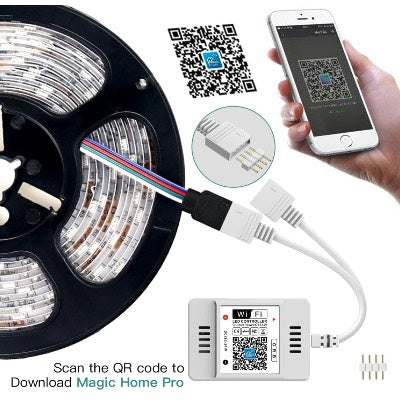 RGB Led Strip WIFI Remote Controller Dual Output