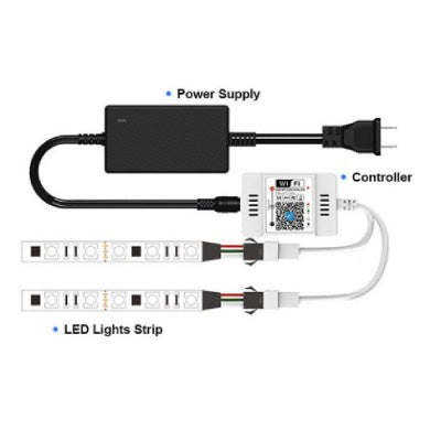 RGB Led Strip WIFI Remote Controller Dual Output