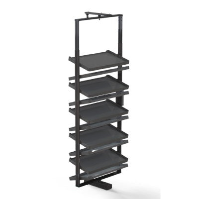 Rotating Shoe Rack Shelves with Frame Titanium