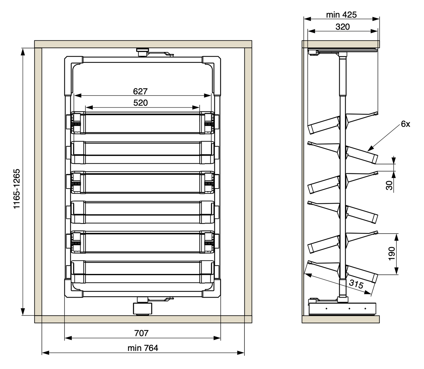 Rotating Shoe Rack Shelves with Frame Mechanism