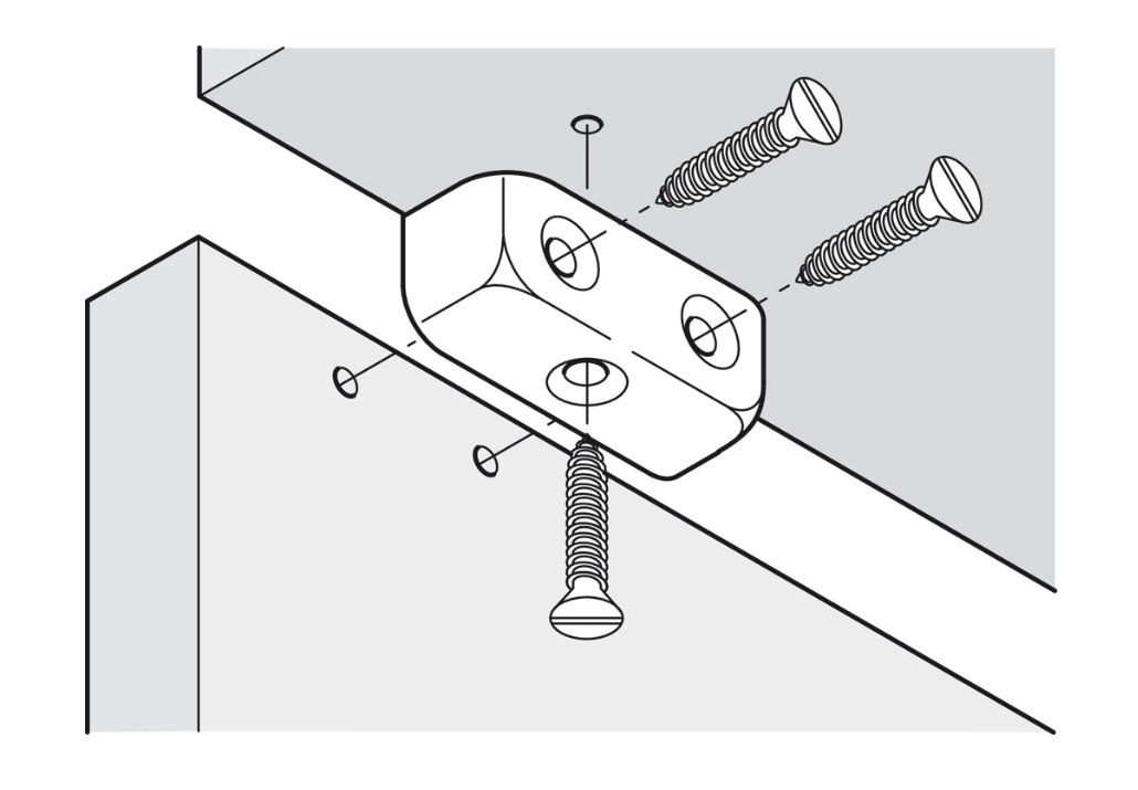 Modesty Blocks Fixing Joint Connector