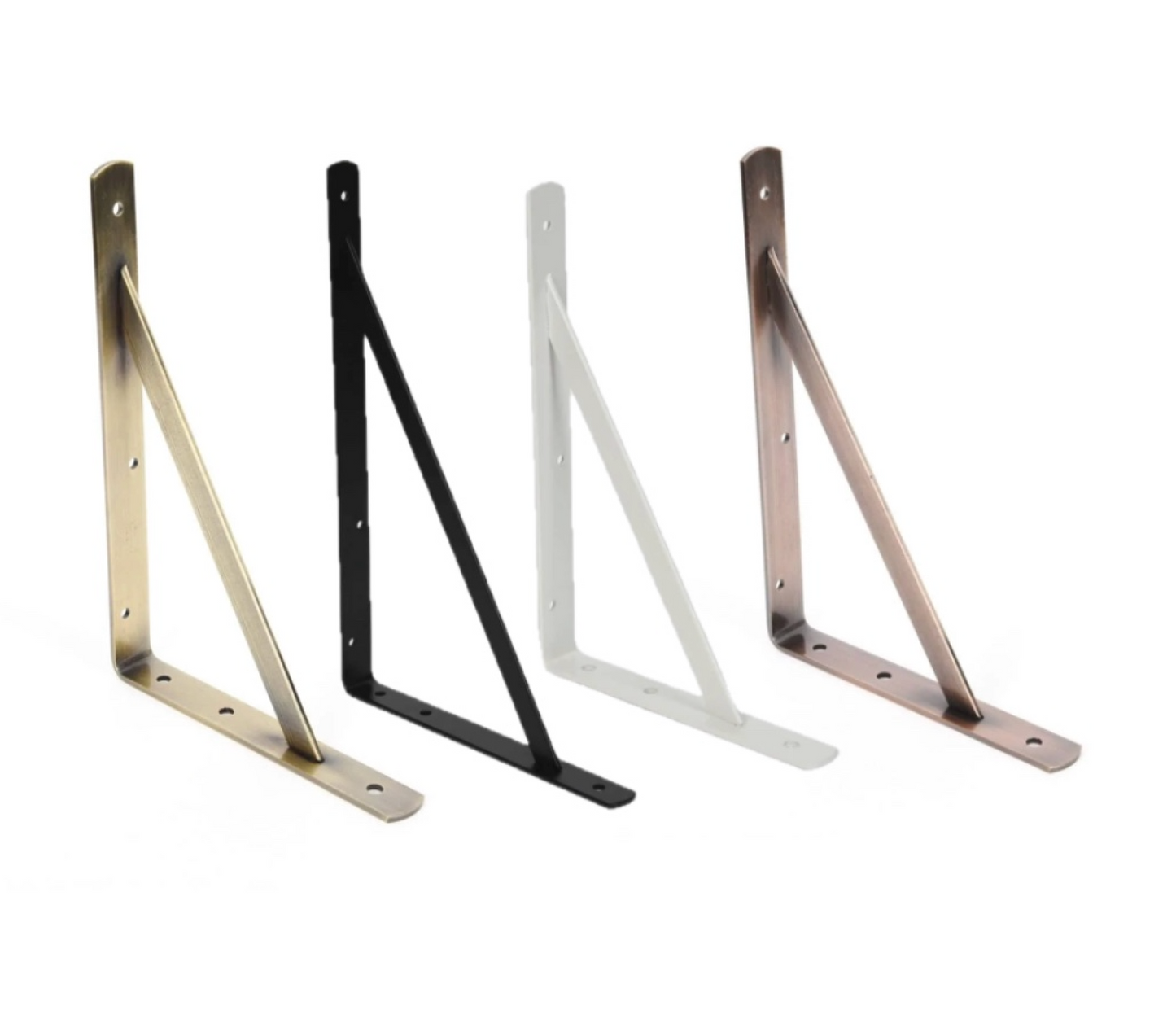 Rothley Heavy Duty Shelf Bracket Antique Brass