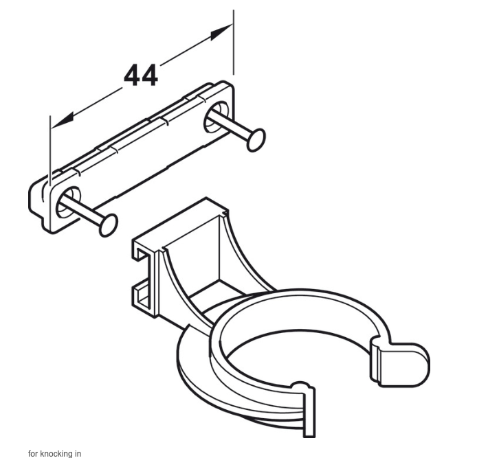 Hafele Axilo 78 Plinth Clips and Bracket-NEW