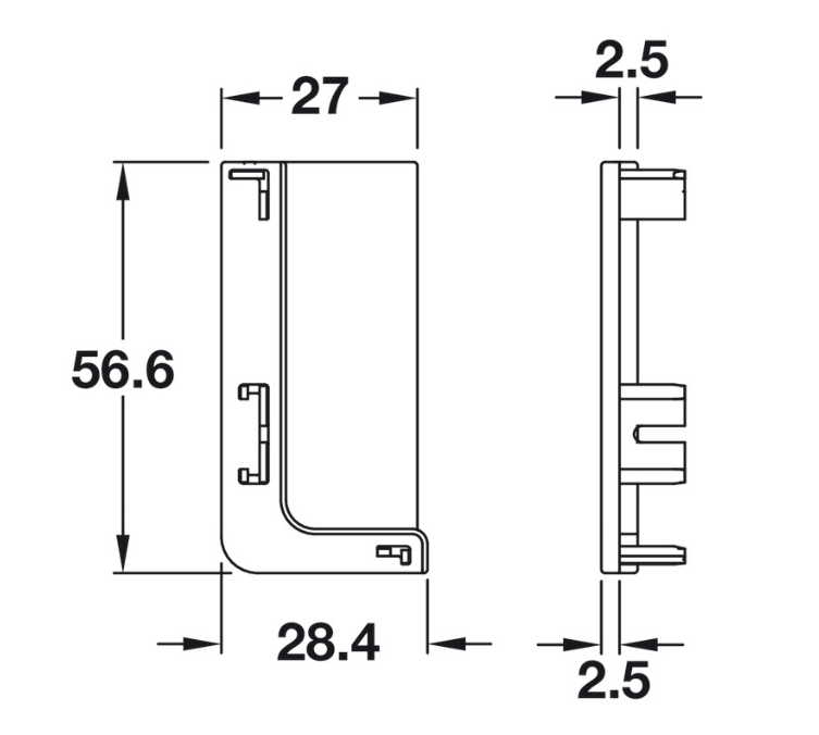 Gola System B Plus Profile Plastic Trim Caps