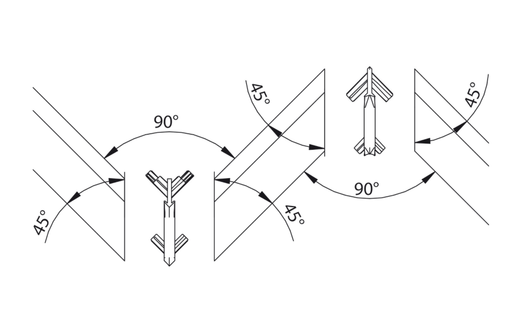 Gola System B Plus Plastic Profile Connector for Internal & External Corner