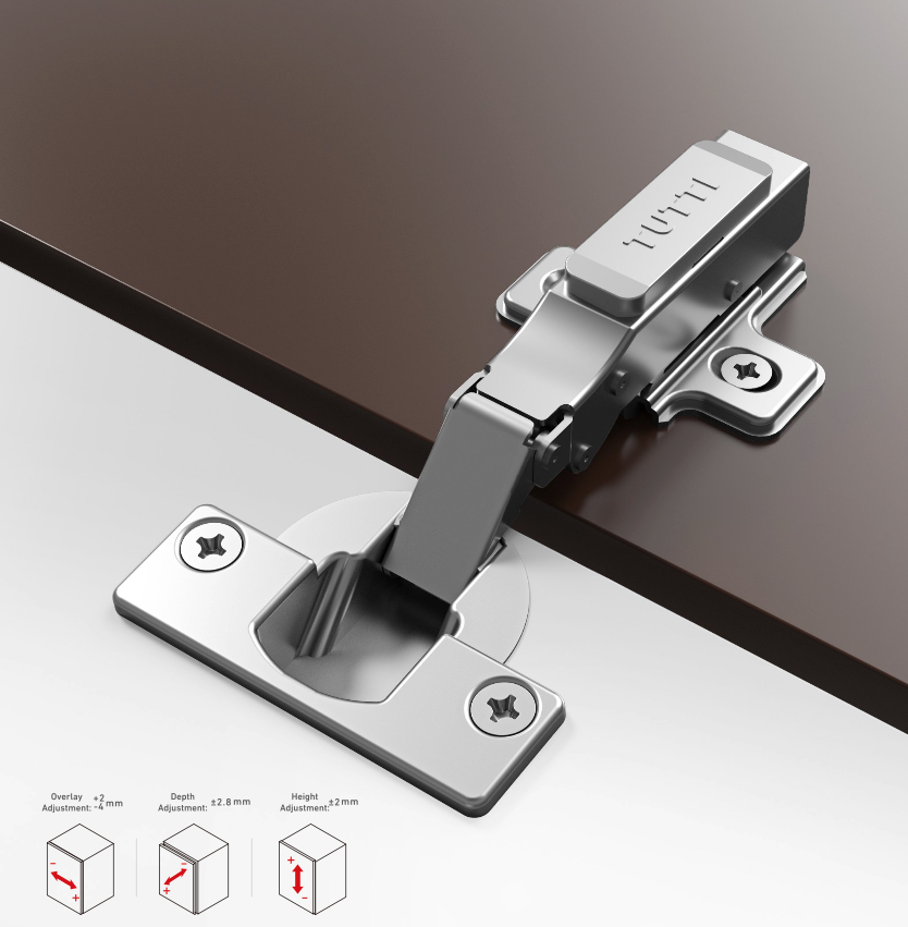 Tutti HF56 Cabinet Hinge Soft Close Half Overlay 95° 40 mm cup Size