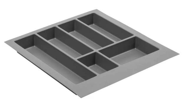 Cutlery Tray Plastic Anthracite for Kitchen Cabinet
