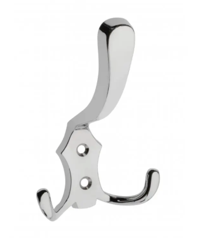 Triple Coat Hook Wall Door Mounted Clothes Hangers