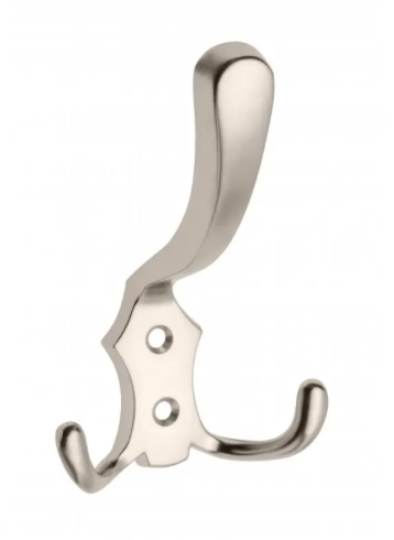 Triple Coat Hook Wall Door Mounted Clothes Hangers