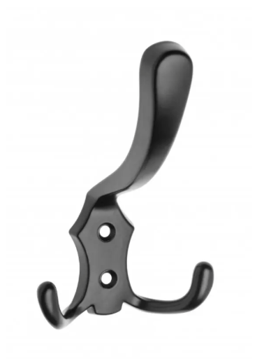 Triple Coat Hook Wall Door Mounted Clothes Hangers
