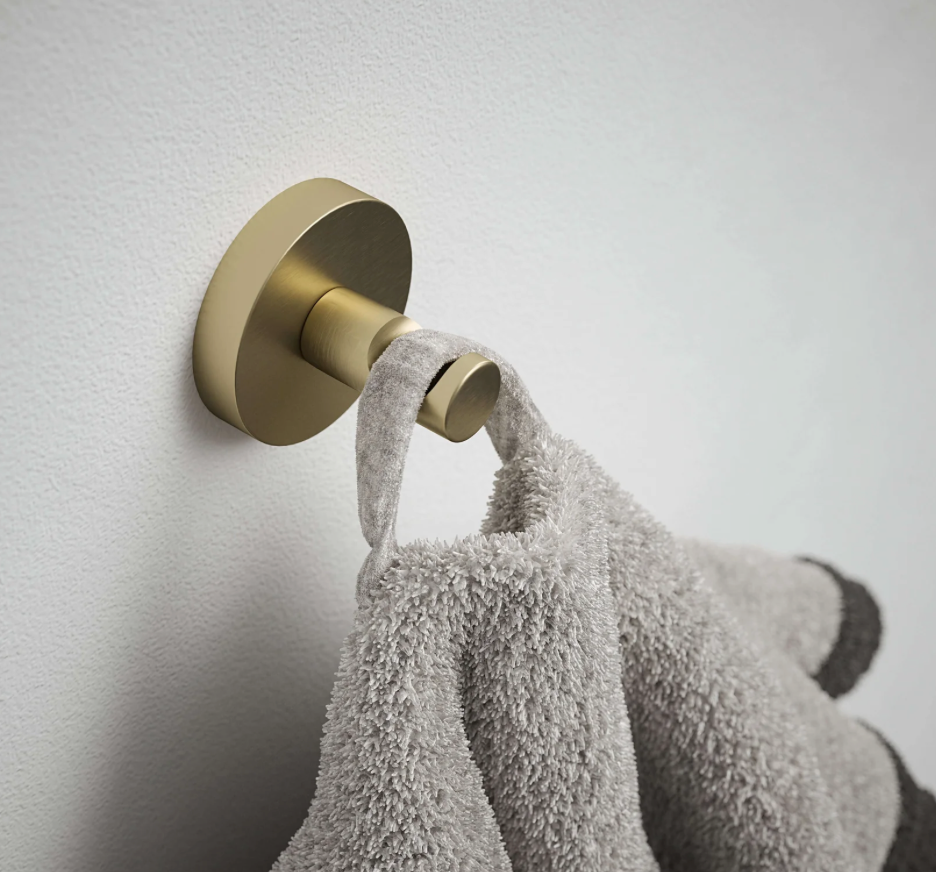 Single Coat Hook Round Wall Door Mounted Hanger
