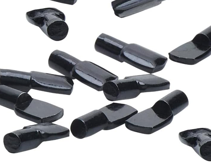 5mm Black Shelf Support Plug In Spoon Shaped Pins