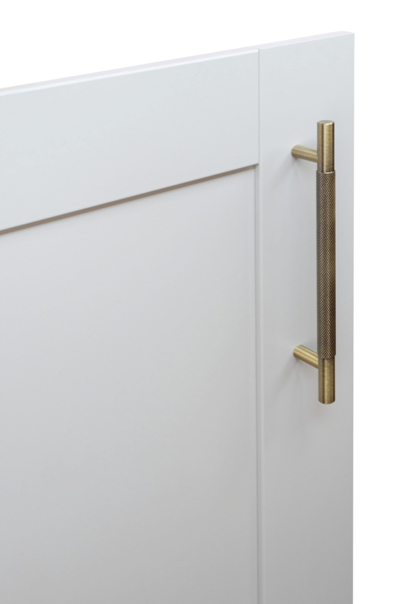 Knurled Pull Cupboard Handle Antique Brass
