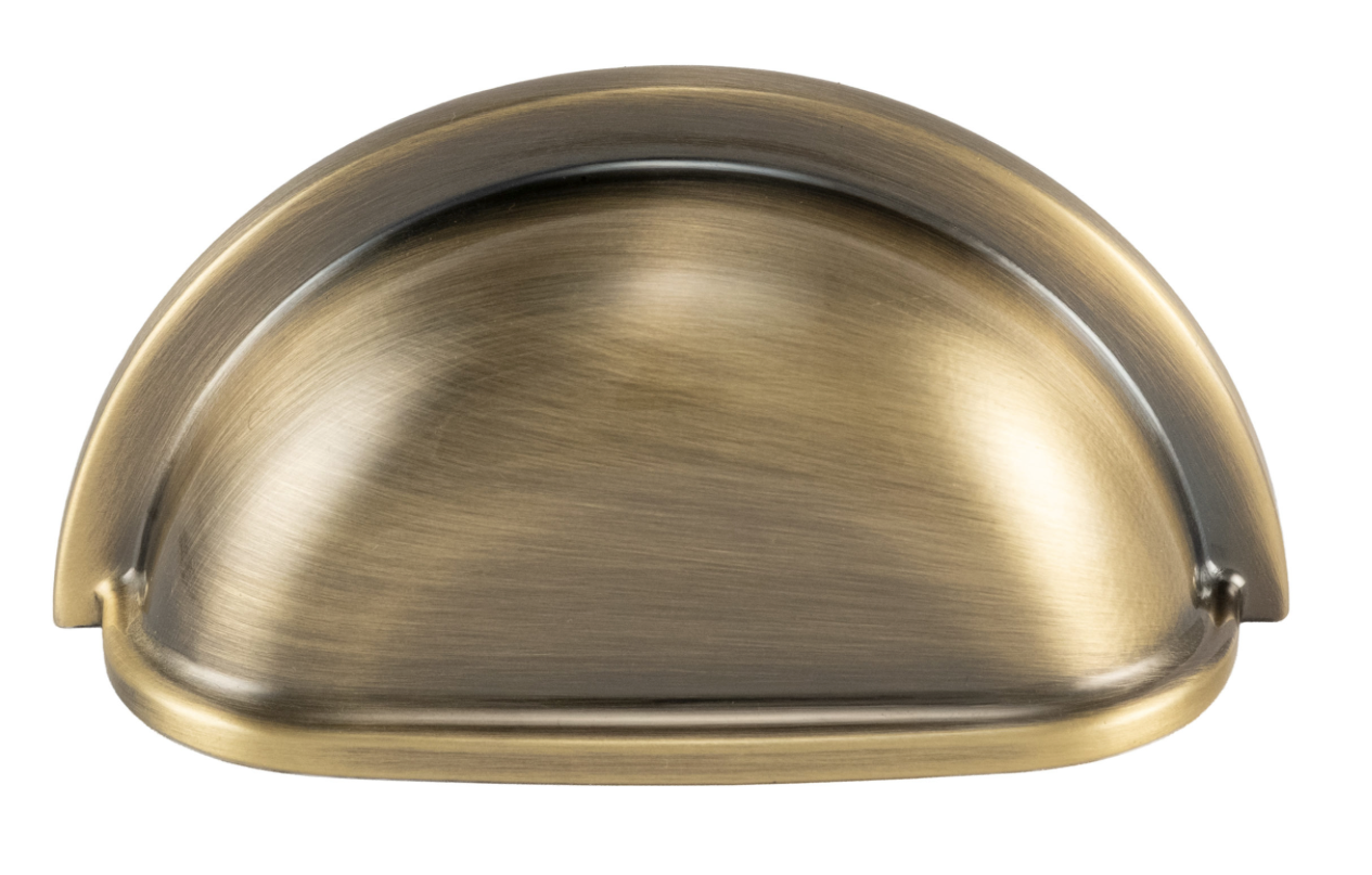 Cabinet Cup Pull Handle Antique Brass