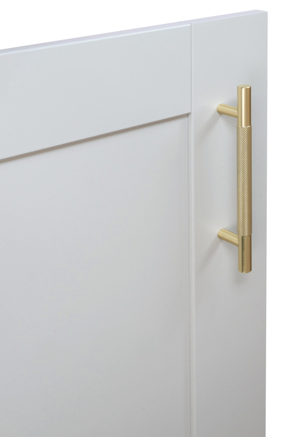 Knurled Pull Cupboard Handle Satin Brass