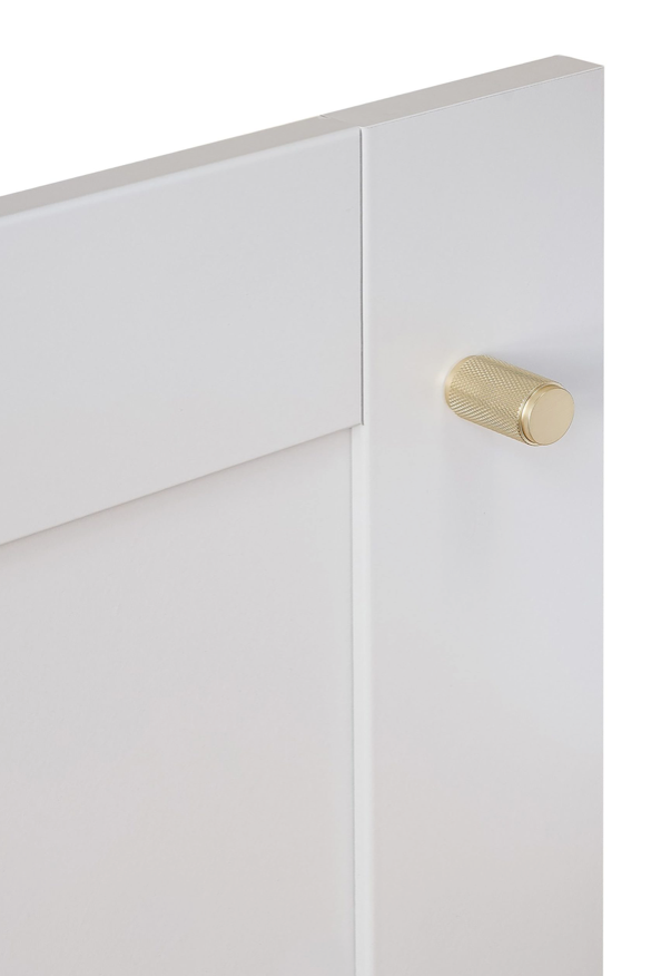 Knurled Cabinet Knob Satin Brass 18mm