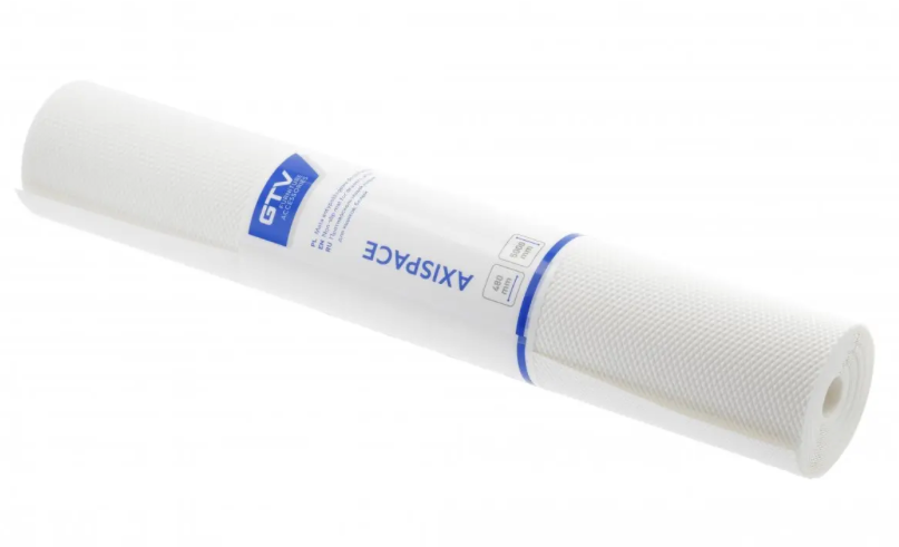 Drawer Matting White Rubberised PVC Non-Slip Matt 5m Roll