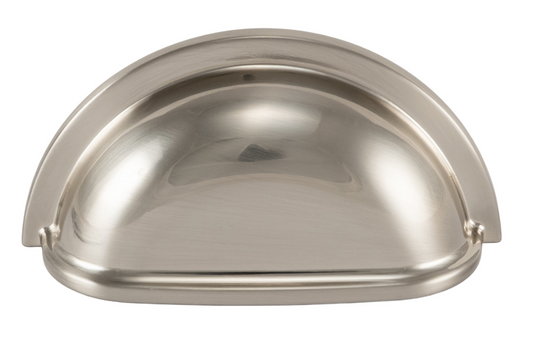 Cabinet Cup Pull Handle Satin Nickel
