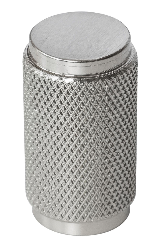 Knurled Cabinet Knob Satin Nickel 18mm
