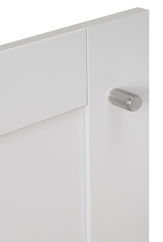 Knurled Cabinet Knob Satin Nickel 18mm