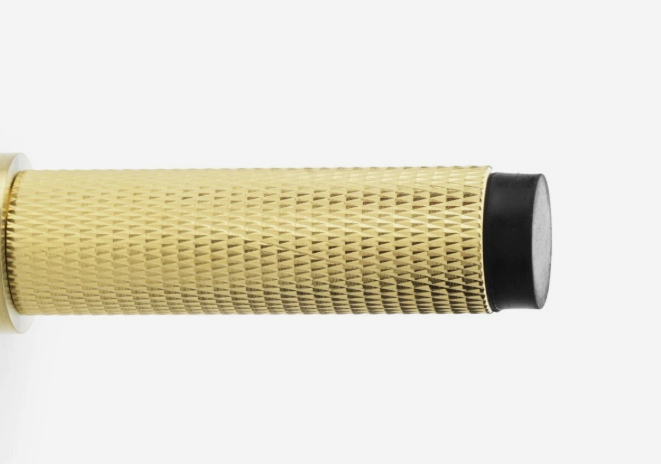 Eclipse Knurled Solid Stainless Projection Door Stops