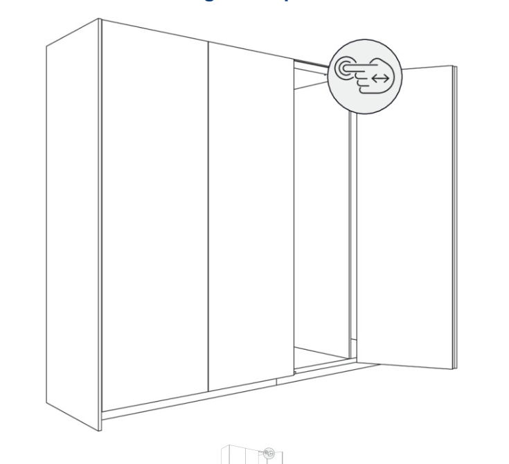 Hawa Folding Concepta III Slide Door System 20/25 Push