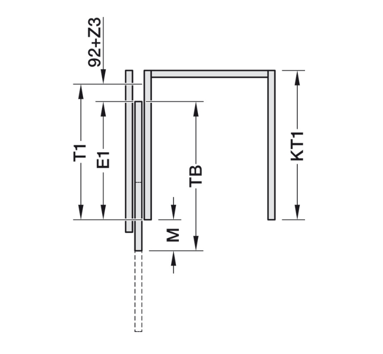 Hawa Concepta III Pivot Door System 25/35 Pull