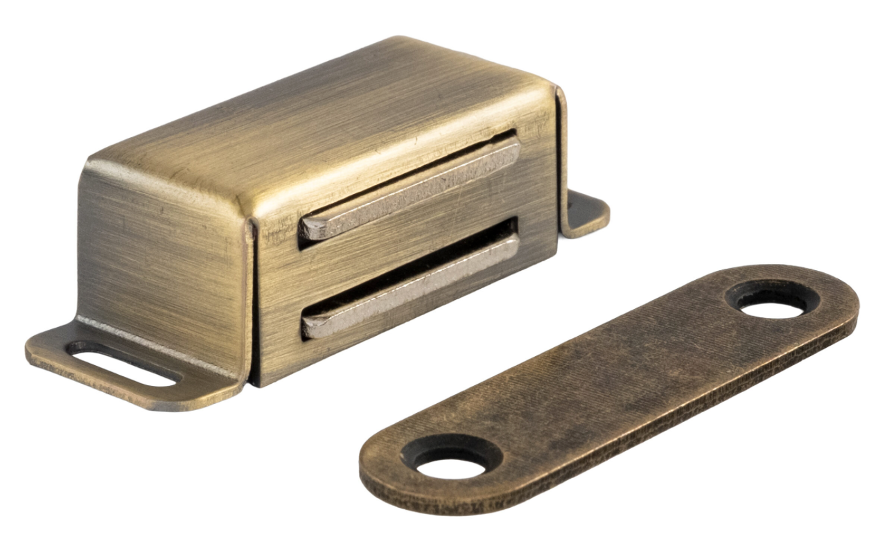Antique Brass Magnetic Door Catch 6-8kg Pull