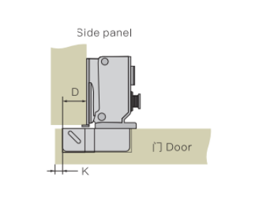 Cabinet Hinge Soft Close 100° Full Overlay Short Arm