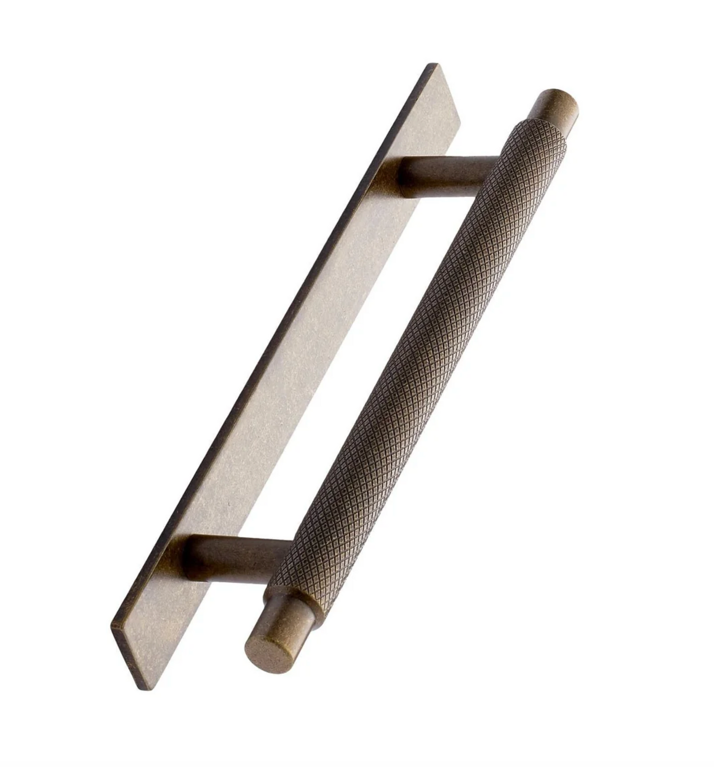 Furnipart Manor Back Knurled Pull Handle Antique Brass
