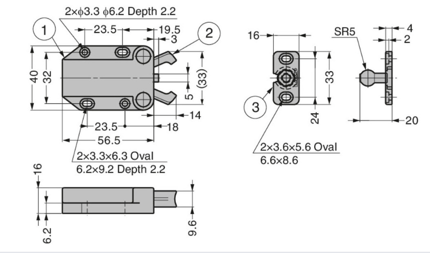 NON-Magnetic Touch Latch MC-37F Sugatsune