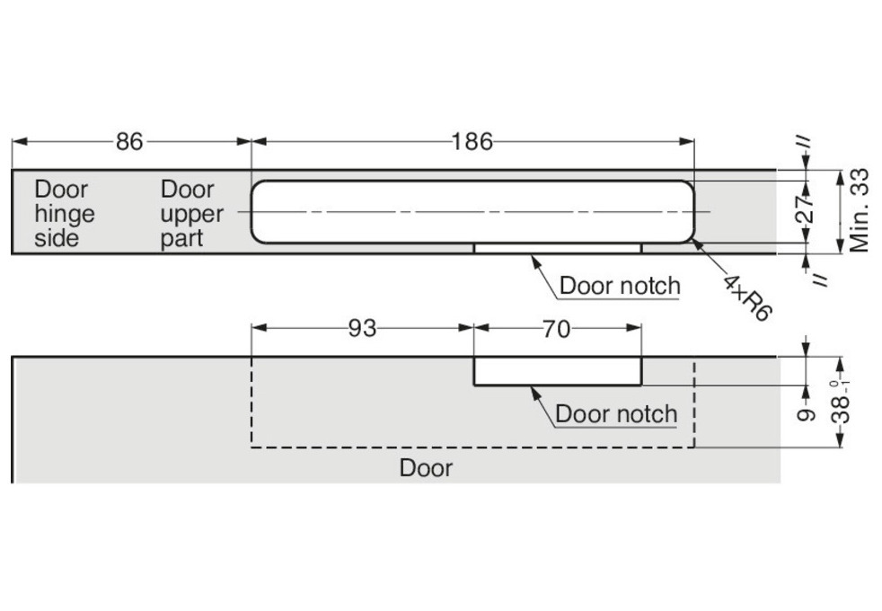 Concealed Door Damper Soft-Closing LDD-V Sugatsune
