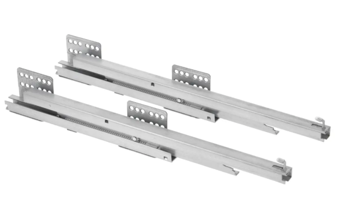 Pull Out Two Tier Solid Wire Baskets Soft Close Anthracite