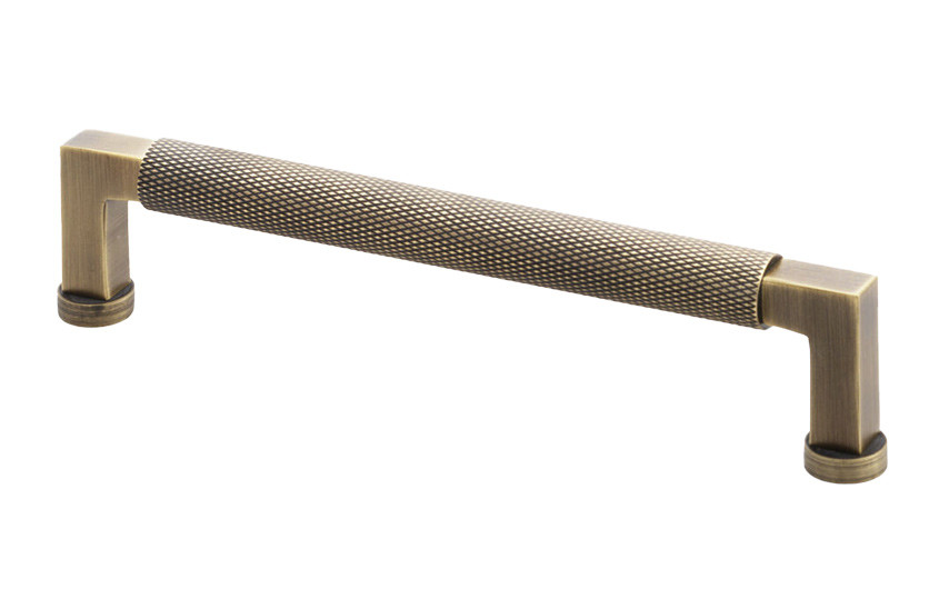 Carlisle Brass Camille Knurled Cabinet Handle Antique Brass