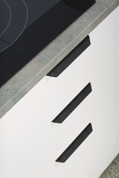 Cabinet Edge Pull Handle Black Vann