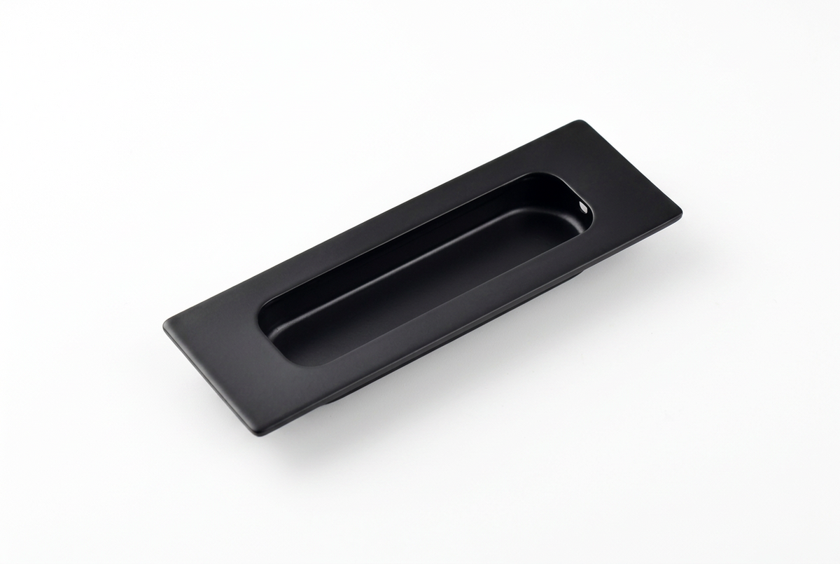Recessed Flush Sliding Door Handle Rectangular Inset Cabinet Handle