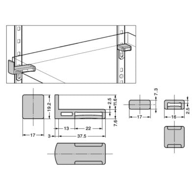 Shelf-Holder-for-Bookcase-Strip-AP-DM-