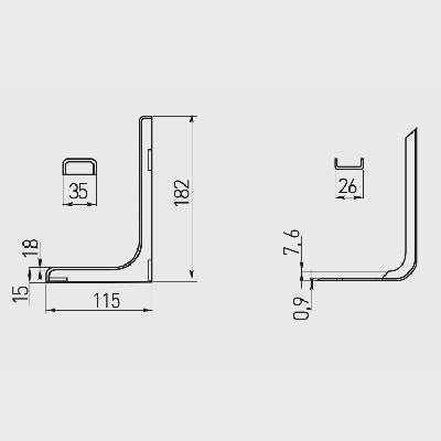 Shelf Supports Brackets with Colour Covers