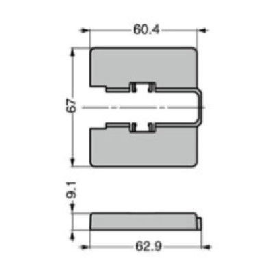 Sugatsune-Mounting-Plate-Cover-J95ZC-For-J95-Hinge