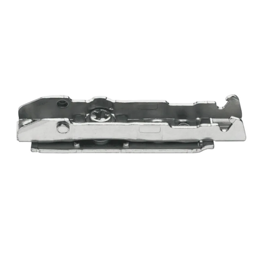 A polished steel door lock cylinder set with a satin finish, shown horizontally against a plain white background.