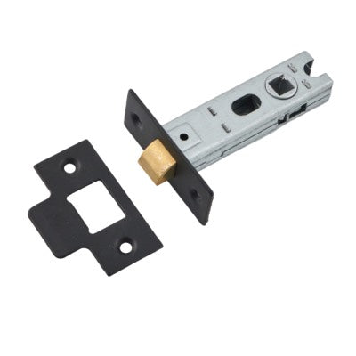 Tubular Mortice Latch Black Eclipse Contract Bolt Thru