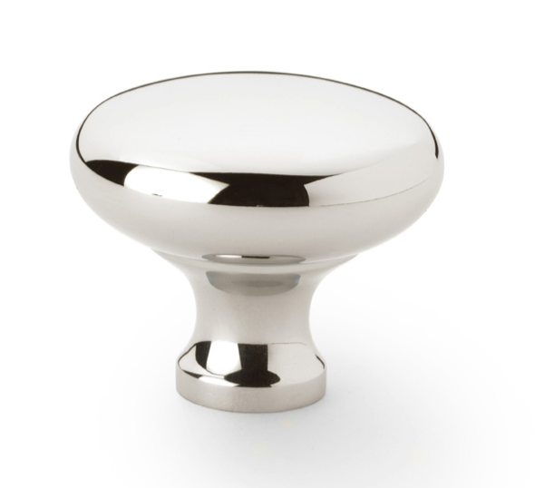 Alexander and Wilks Wade Round Cabinet Knob Polished Nickel