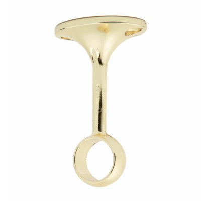 Wardrobe Hanging Rail 25mm Brass Round Centre Support