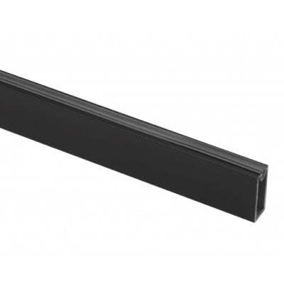 Wardrobe Hanging Rail Black Rectangular