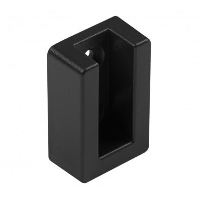 Wardrobe Hanging Rail Support Black Rectangular